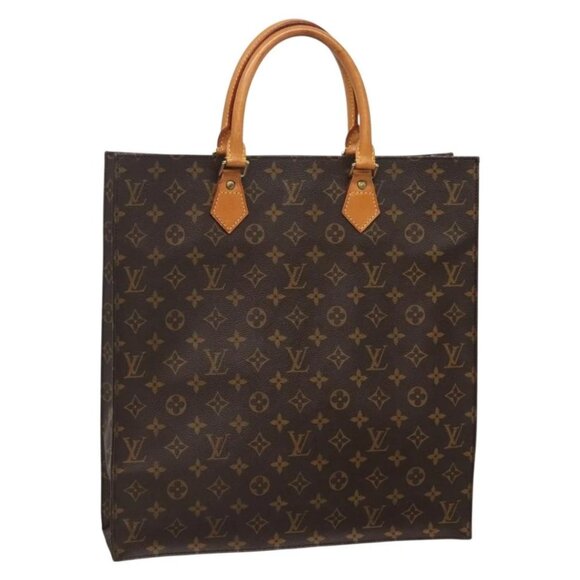 LOUIS VUITTON Monogram Sac Plat Hand Bag M51140 LV Auth 136768 - Picture 1 of 16